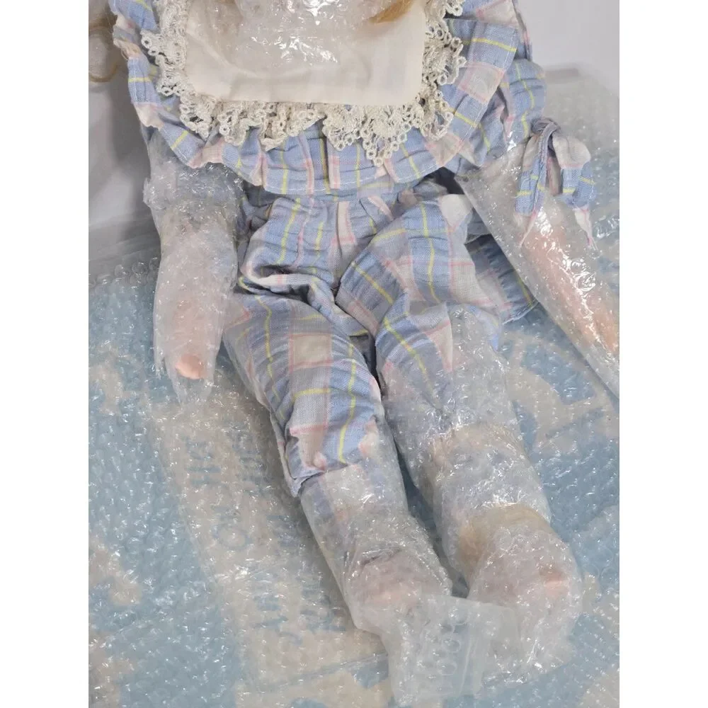 Vintage ABC Distributing Amy on Her Rocking Horse Porcelain Doll Box Set